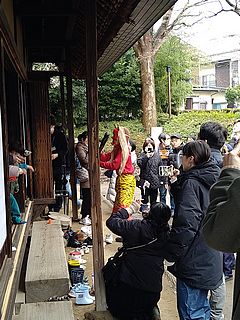 杉並区立郷土博物館・節分の豆まき・鬼登場！