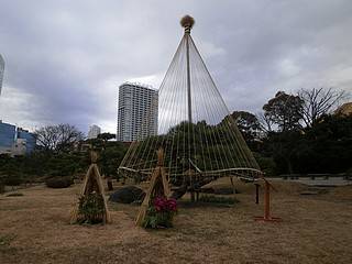 芝離宮雪釣り